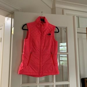 North Face Neon Pink Puffer Vest